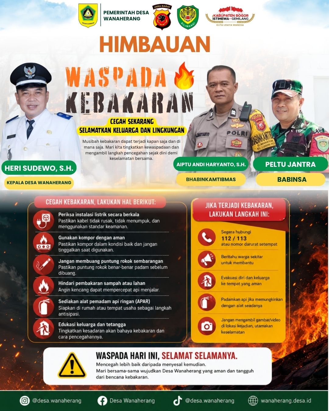 HIMBAUAN WASPADA KEBAKARAN LAHAN